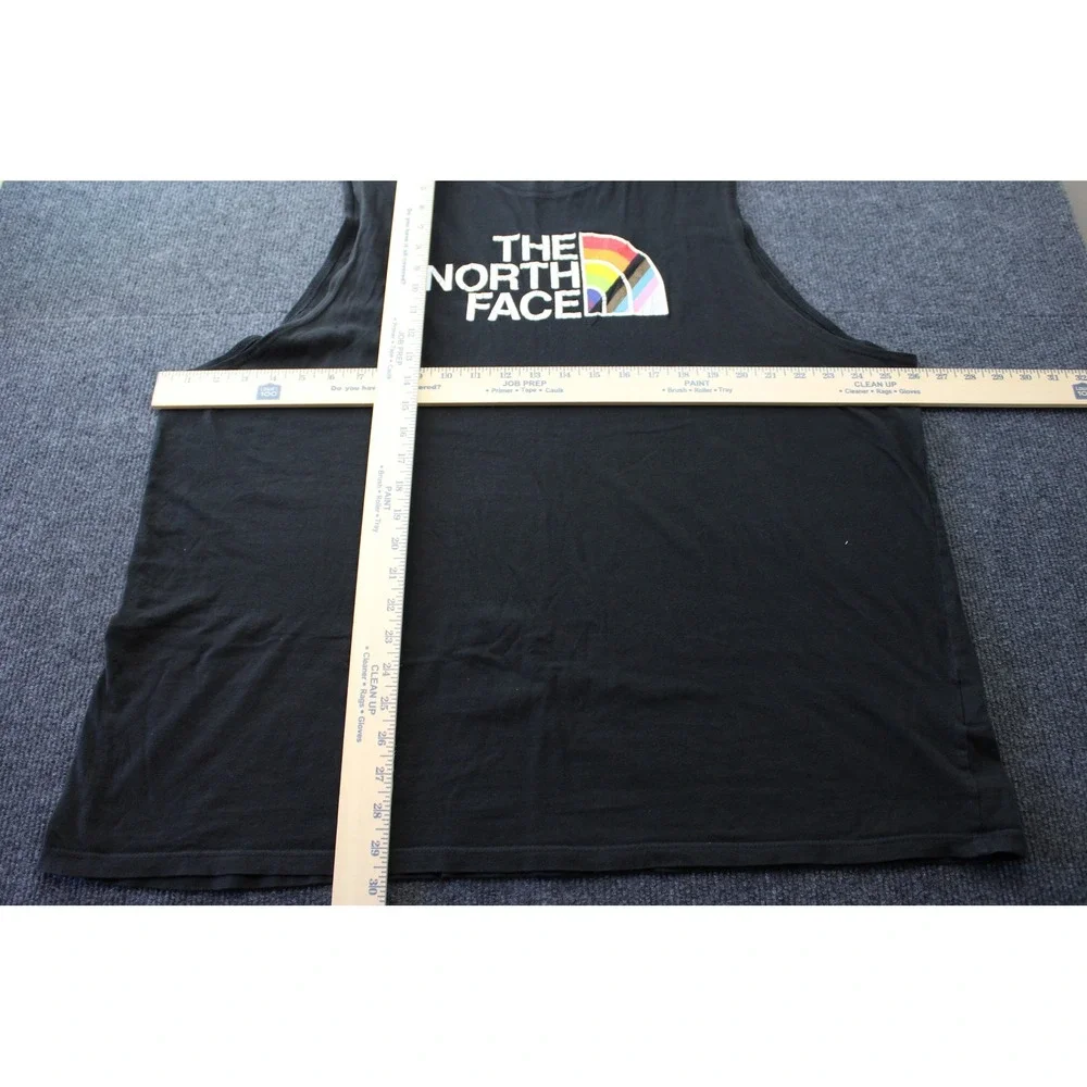 The North Face Mens XL Black Pride Rainbow Logo Sleeveless Muscle Tee Tank Top